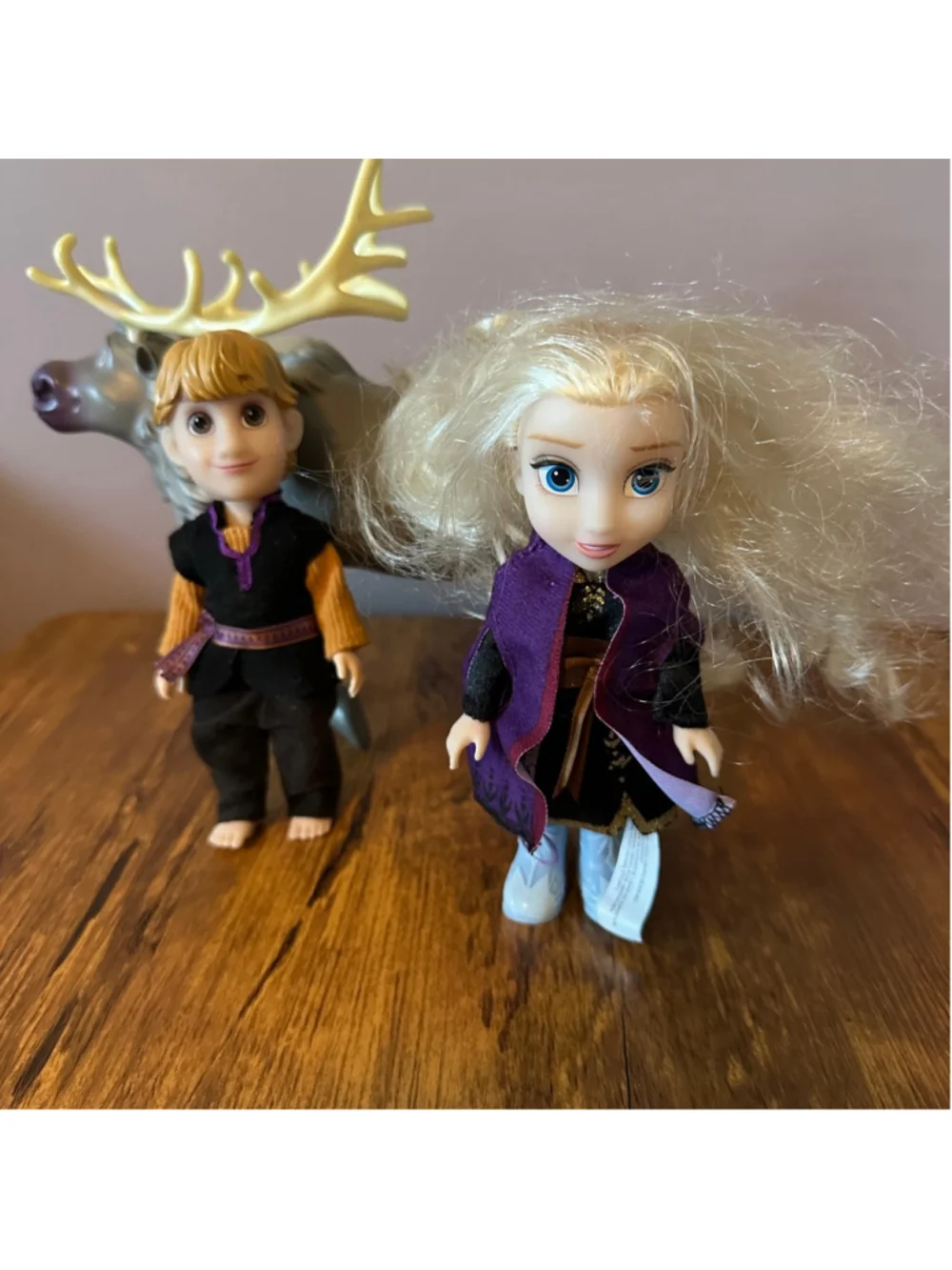 Disney Frozen Elsa Anna Clothes Doll Lot Kristoff Sven 6 Inch Figures